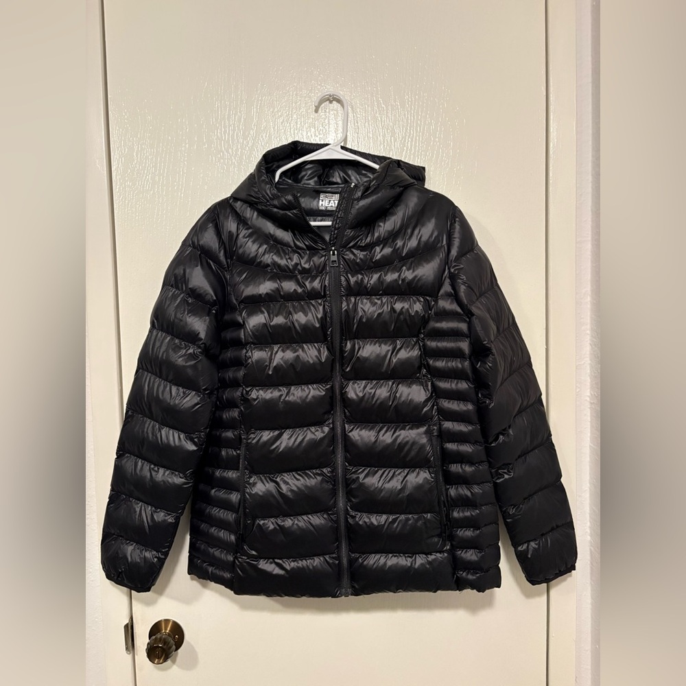 Quilted Puffer Jacket with Hood